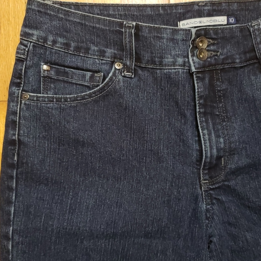 Bandolino Blu Crop Cuffed Jeans size 10 EUC! - Picture 3 of 5